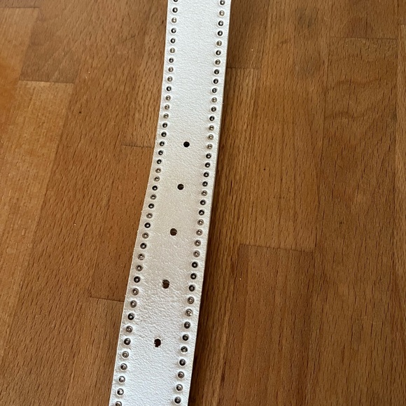 Zadig & Voltaire Starlight Leather Belt, Gold & Silver Studs & Stars, Like New - Picture 9 of 11